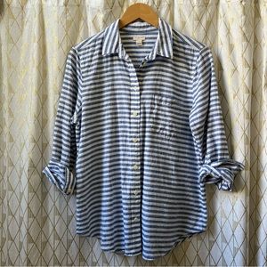 J Crew linen blend shirt